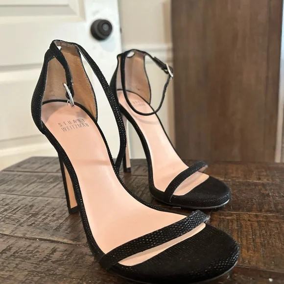 New Stewart Weitzman heels. No box size 5.5 Black Diamond in color - Picture 3 of 8